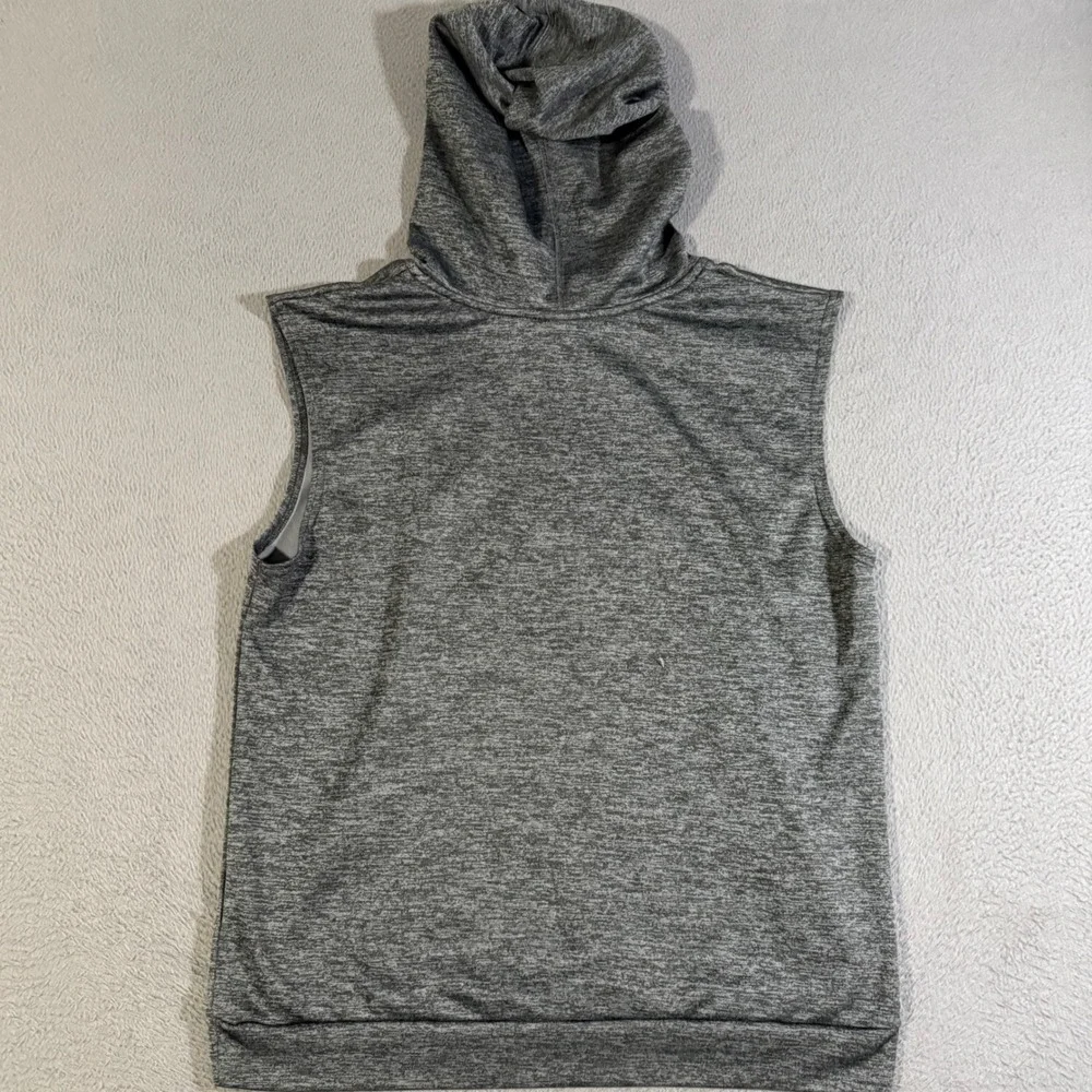 Vintage Adidas NBA Atlanta Hawks Youth Sleeveless Hoodie Large (14/16)‎ Gray